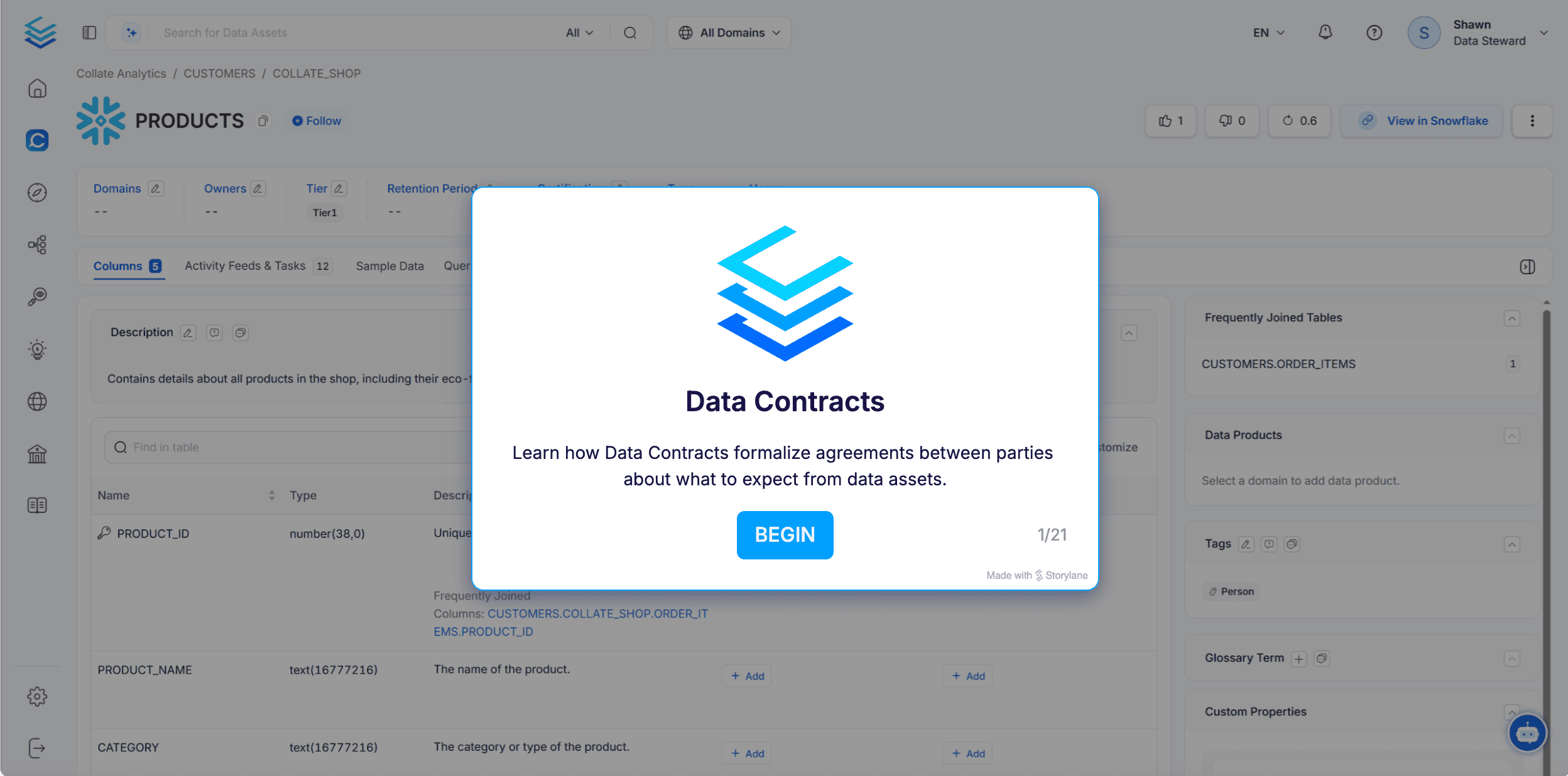 Interactive Product Demo - Data Contracts